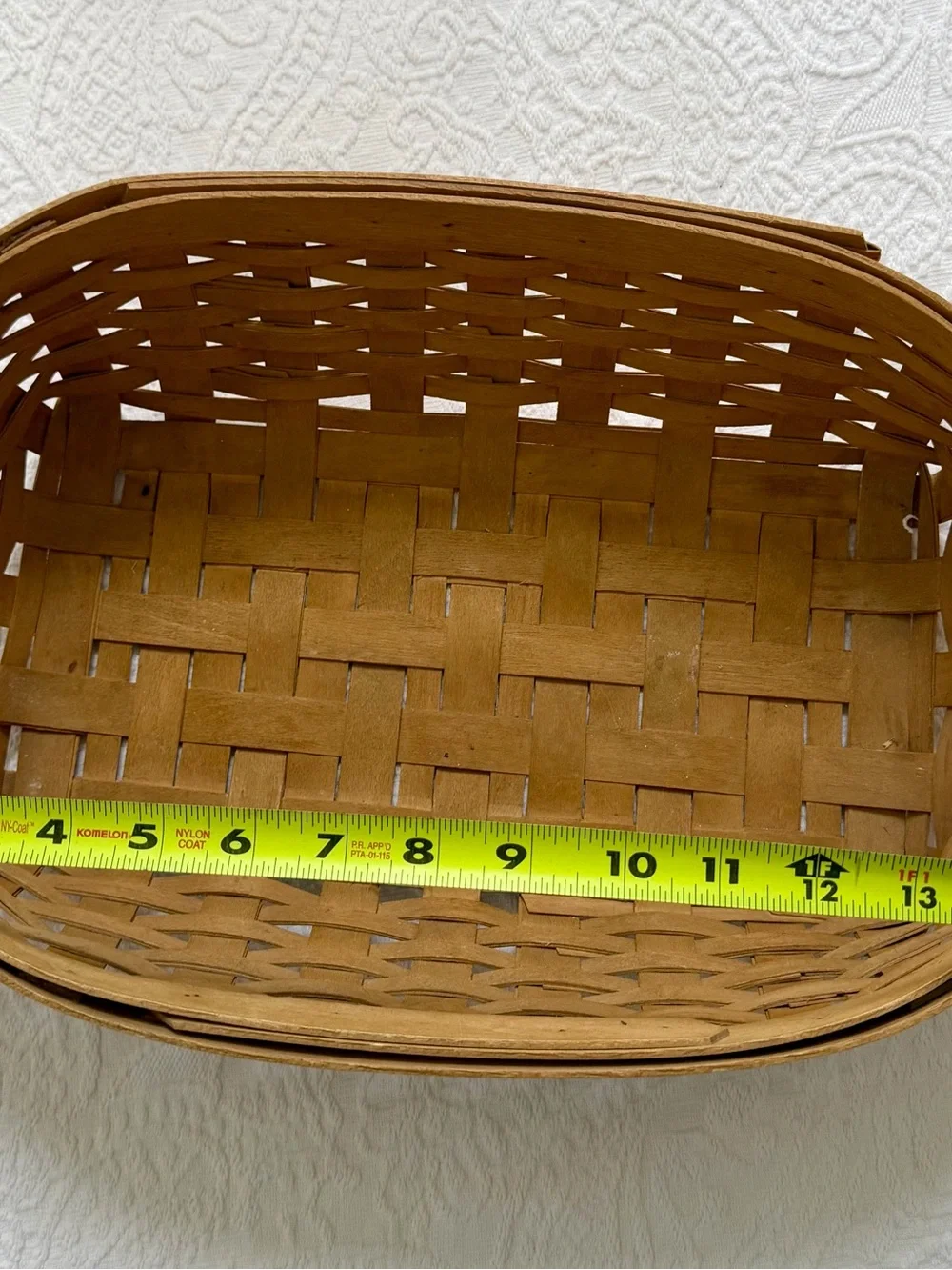 Gerald Henn Handwoven Tan Storage Basket for Home Organization